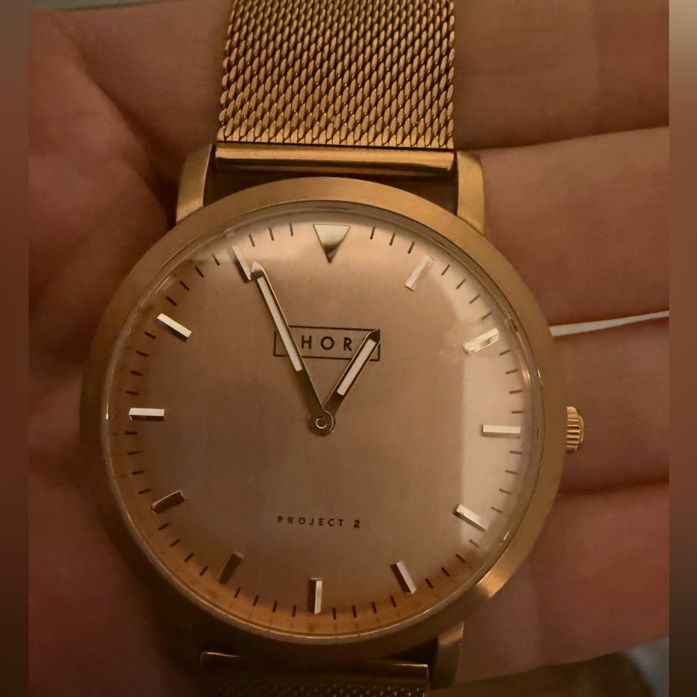 ROSE GOLD MESH WATCH from Shore Projects